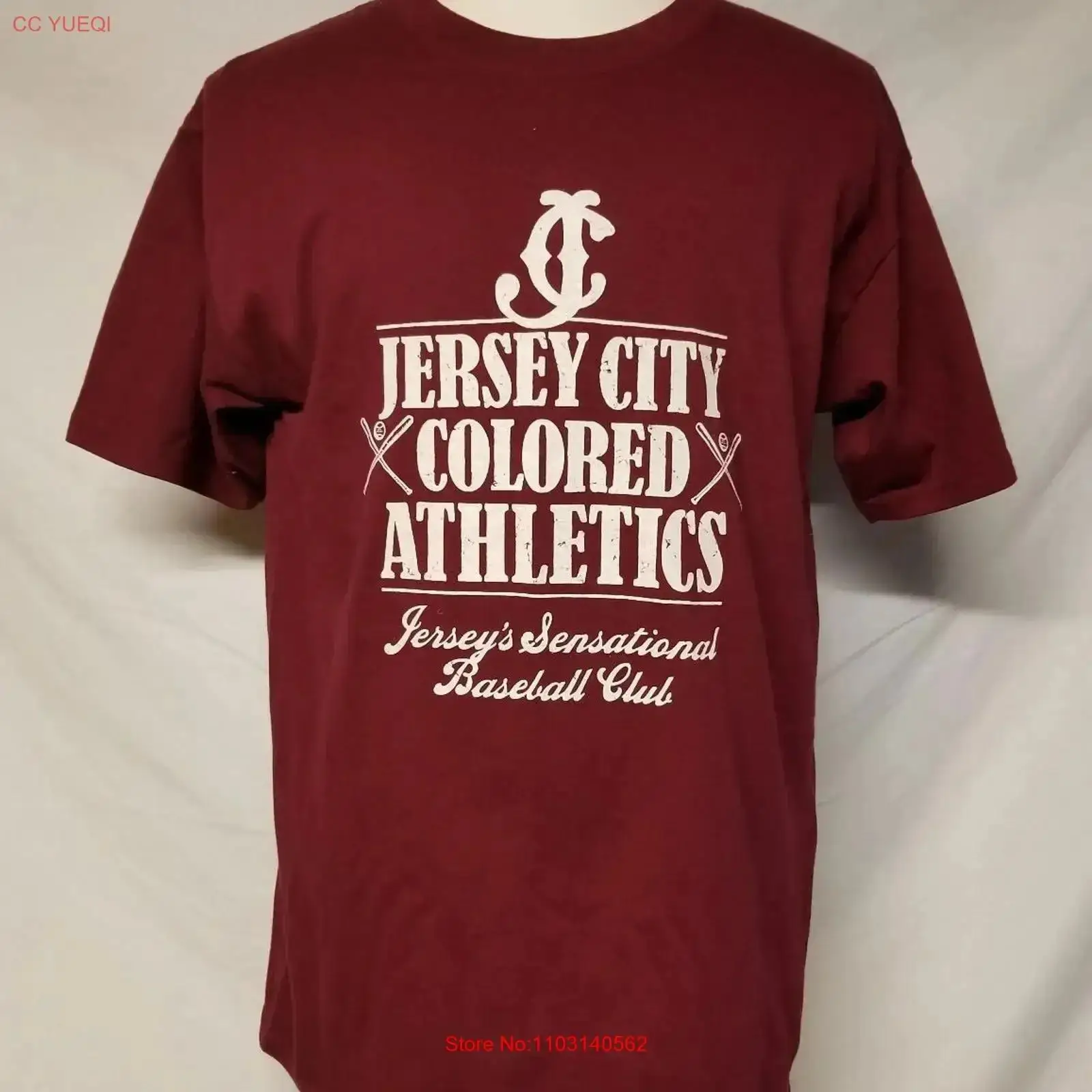 Streetwear Brand Tags - T-shirt da baseball colorata Jersey City,