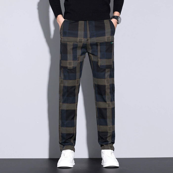 Streetwear Brand Tags - Pantaloni a Quadri da Uomo –