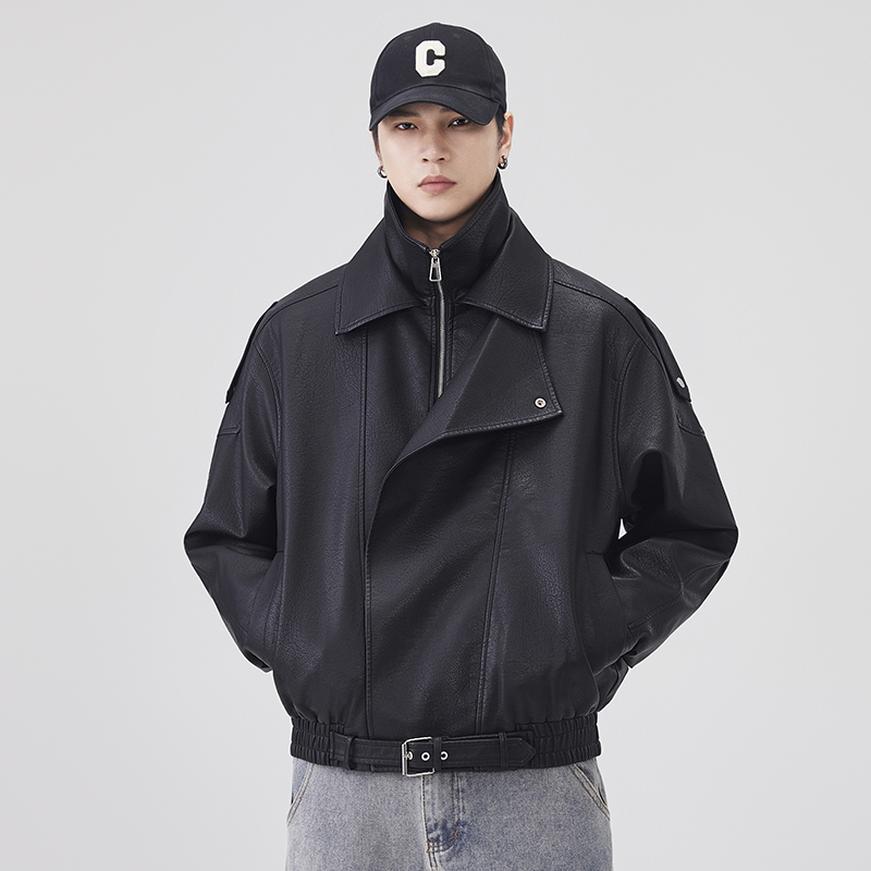 Streetwear Clothing Brands - Giacca in pelle autunno inverno uomo