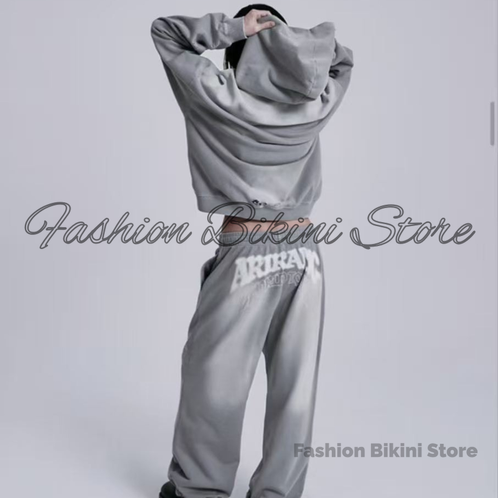 Streetwear Zipper - NUOVA Felpa con Cappuccio Grigia Effetto