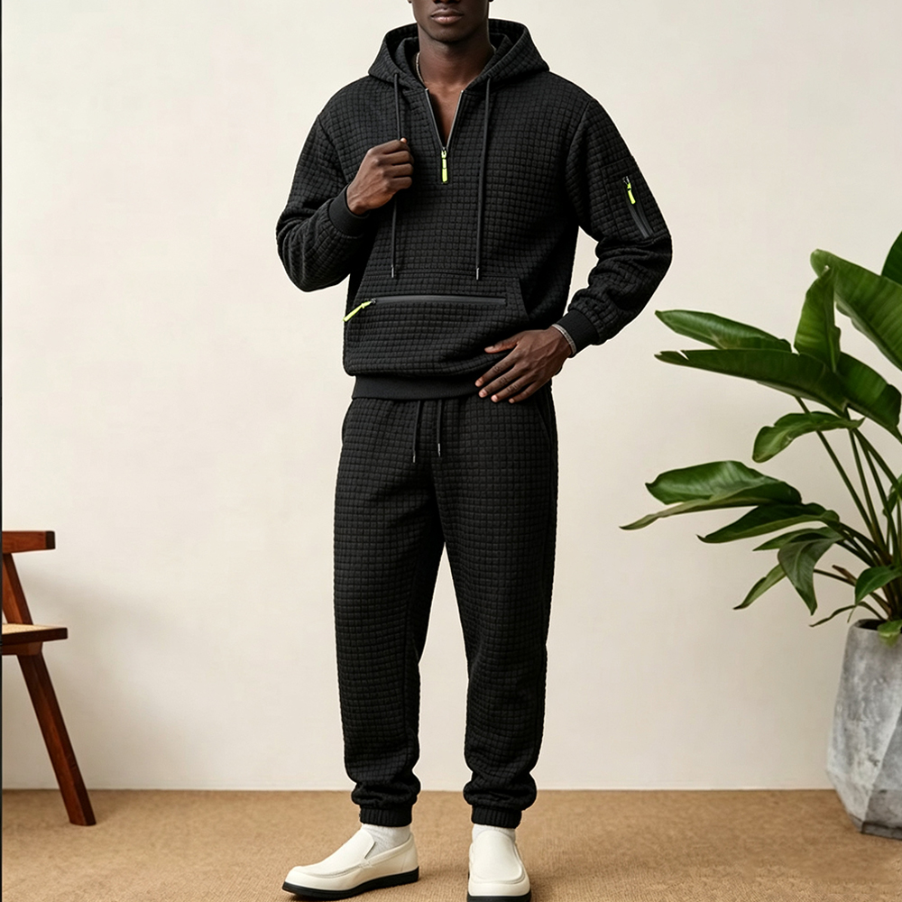 Streetwear Zipper - Tuta Sportiva da Uomo 2 Pezzi