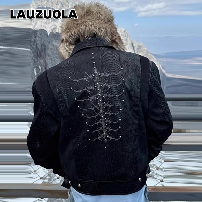 Giacca Nera da Uomo con Stampa - Streetwear Zipper recensione e prezzo