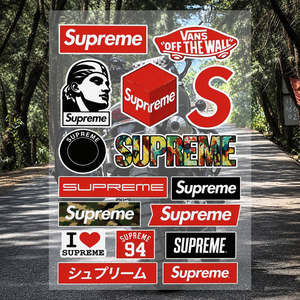 Set di Adesivi A-s-supreme-es  - Supreme Brand Streetwear recensione e prezzo