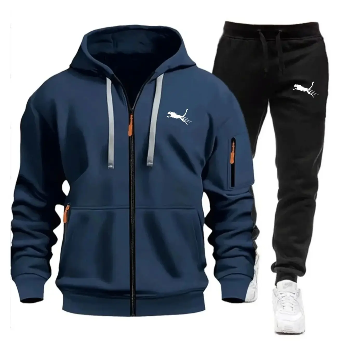 Tuta Sportiva Casual da Uomo c - Streetwear Zipper recensione e prezzo