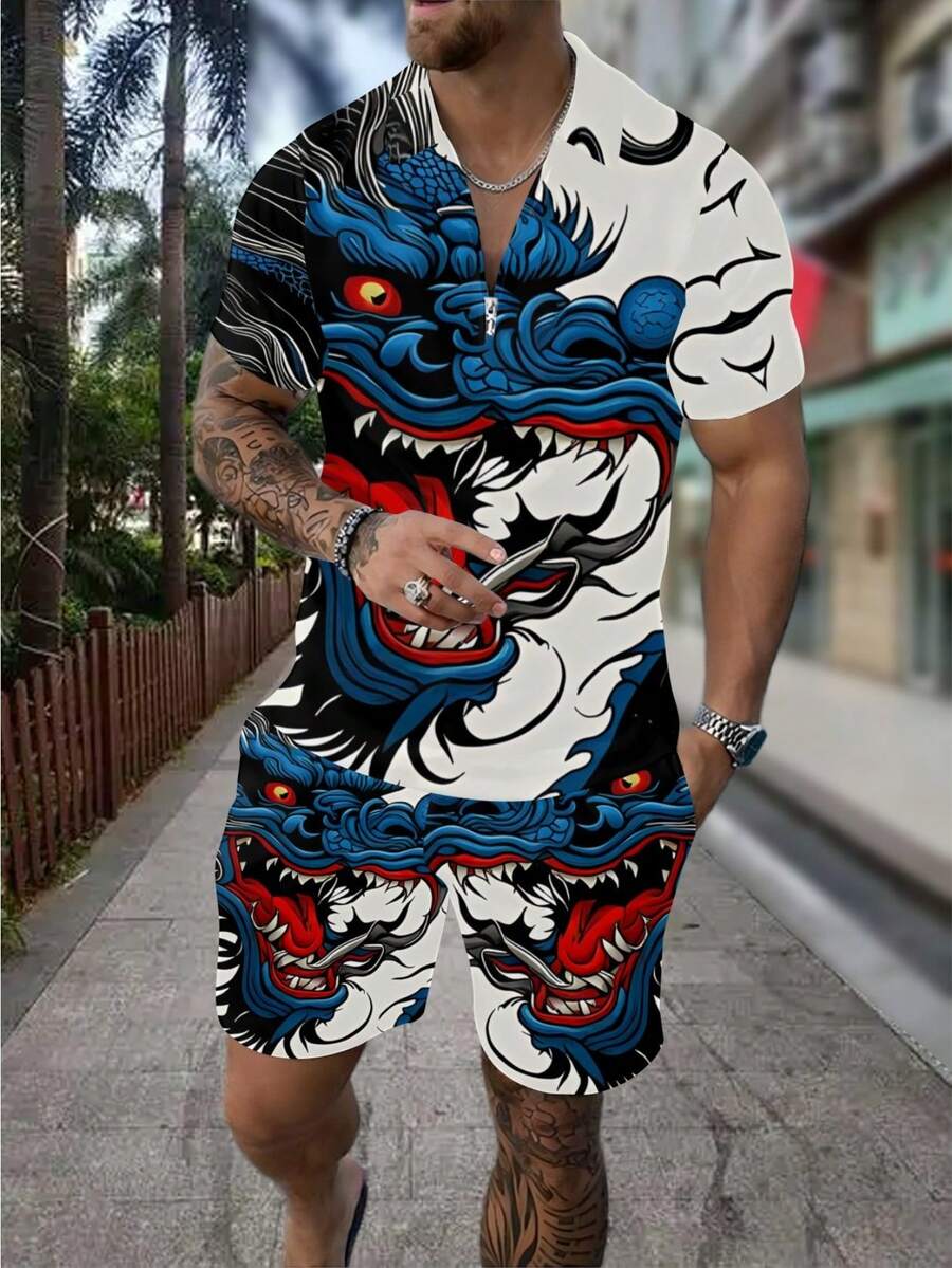 Completo da uomo con polo con  - Streetwear Zipper recensione e prezzo
