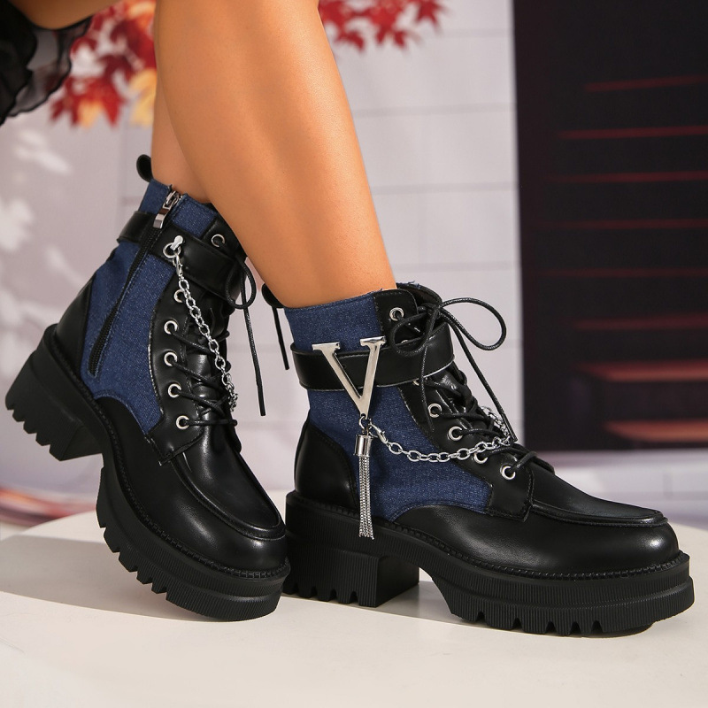 Stivaletti da donna gotici con - Streetwear Zipper recensione e prezzo