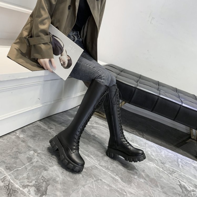 Stivali Alti da Donna con Lacc - Streetwear Zipper recensione e prezzo